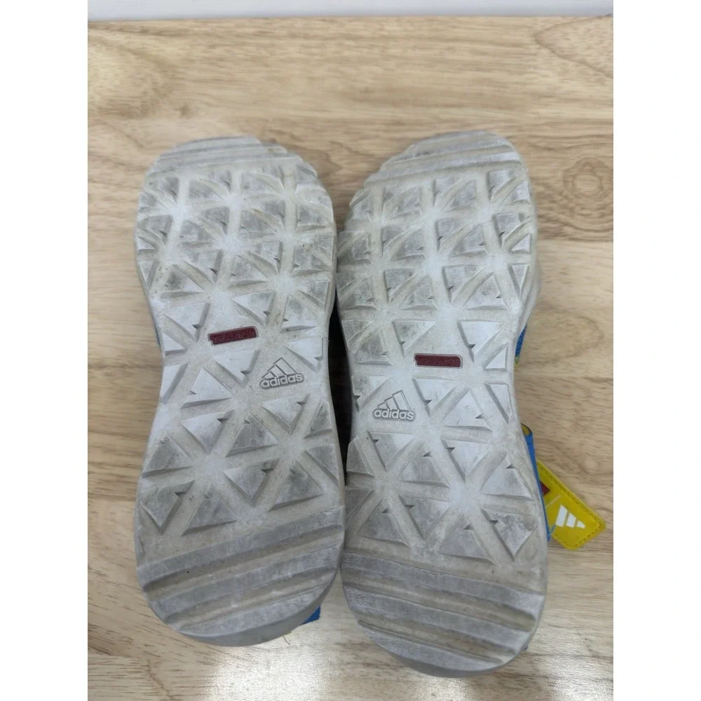 adidas Terrex Captain Toey Sandals LEGO‎ Bright Blue Cloud White Yellow Sz 5 #55